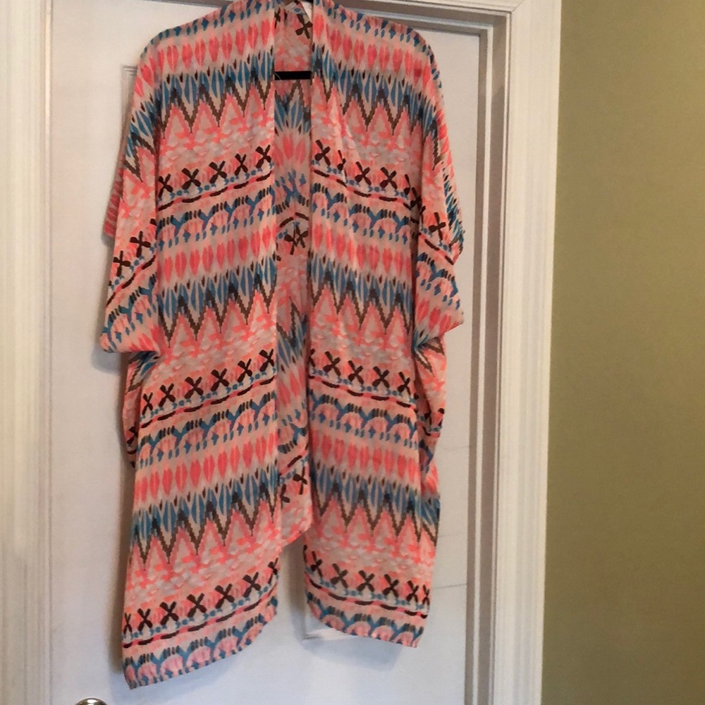 Ocean Pacific OP colorful kimono xl